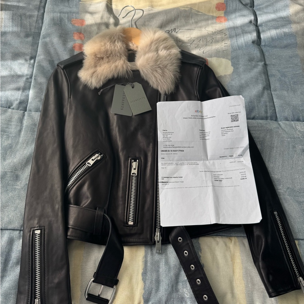 Brand new with tags All Saints leather jacket
